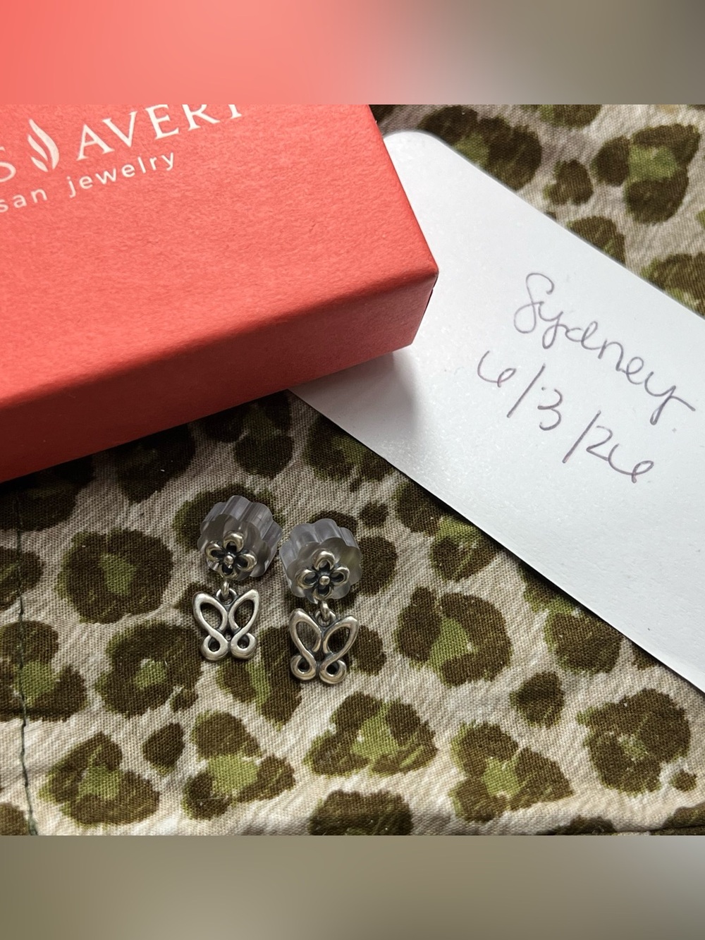 James Avery Butterfly Drop Earrings